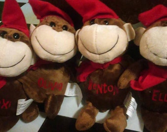 personalized stuffed monkey