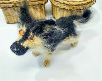 German Shepherd Miniature dog Toy dog Puppy dog Gift for her Kawaii Gift for mom Fanny dog Dog Plush dog Cute dog Valentines day Gifts