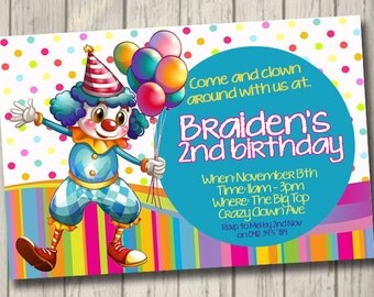 NEW INSTANT DOWNLOAD The Circus Big Top Customized Printable