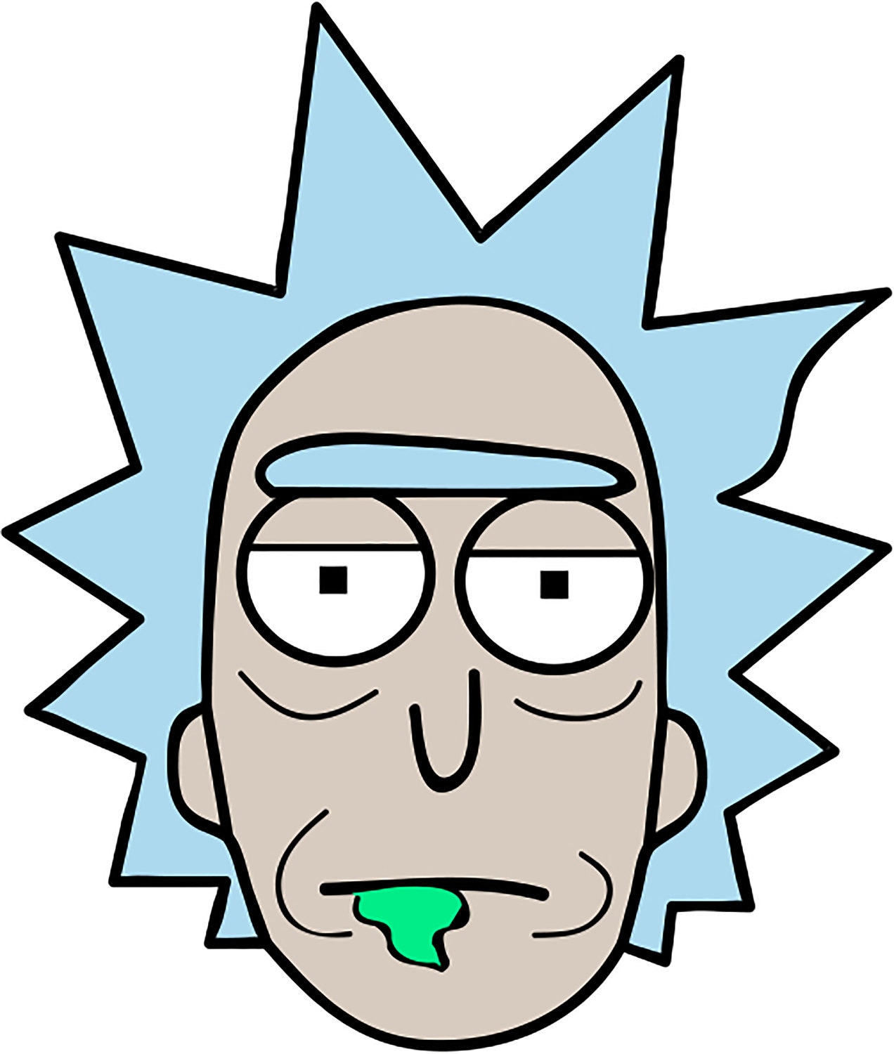 Rick Sanchez Waterproof Sticker from VeryGoodDesignCo on Etsy Studio