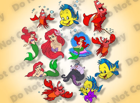 Download Little Mermaid SVG 12-Pack Bundle HQ Colors Layered design