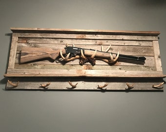 Wood gun rack | Etsy