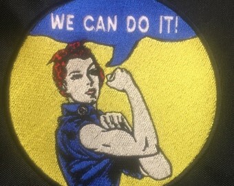 Rosie the Riveter Patch 4" Round