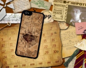 Marauder's Map Harry Potter Iphone case. Iphone 6 / 6s / 6 plus / 7 / 7 Plus Phone case Plastic / Silicone Rubber