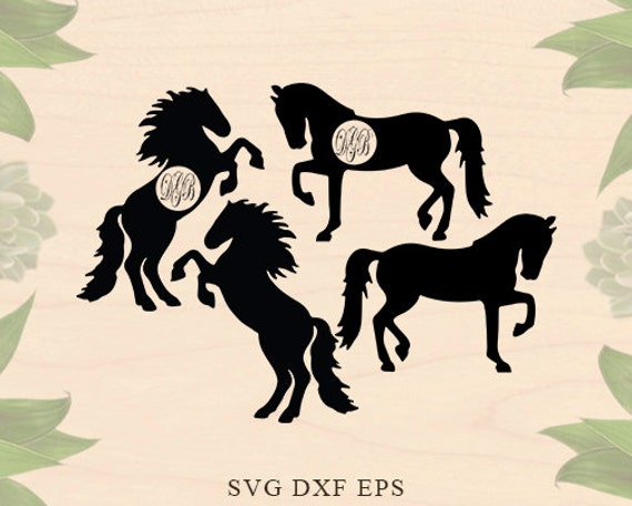 Download Horse monogram svg Horses svg horses Eps horses Dxf Horse svg
