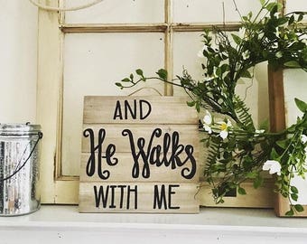 Hymn sign, scripture sign, hand lettering sign, whitewashed sign, hand lettered sign, personalized wood sign