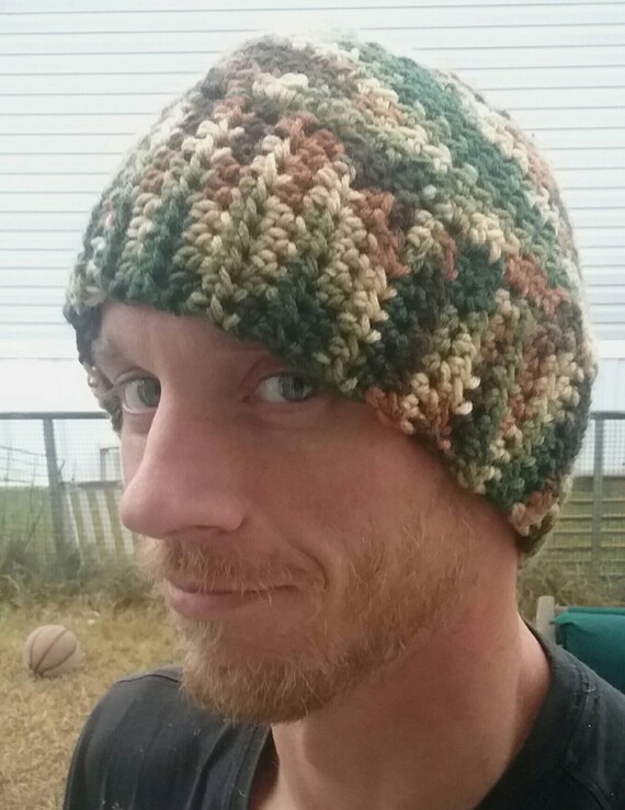 Men's beanie crochet beanie camouflage beanie beanie