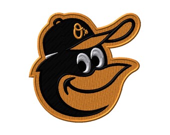 Baltimore Orioles Texas Embroidery Designs 5 Sizes Major Baseball Embroidery Designs PES Digital Machine Embroidery Instant Download