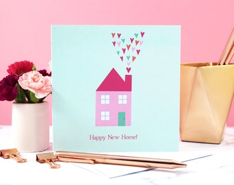 New Home Card, Happy New Home, Congratulations New Home, Home Card, Moving Card, Happy New Home Card