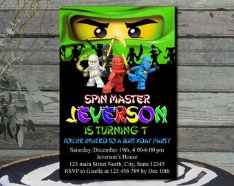 Ninjago Invitation / Ninjago Birthday / Ninjago Party / Ninjago Birthday Invitation / Ninjago Lego / Lego Ninja / Lego / Ninjago Printable