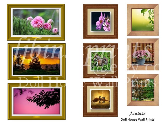 Dollhouse Wall Prints Dollhouse Wall Art Dollhouse Supply