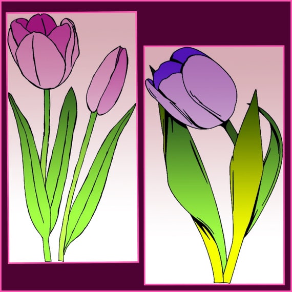 Download Spring Flowers Layered SVG - Pansy, Tulp, Daffodil SVG ...