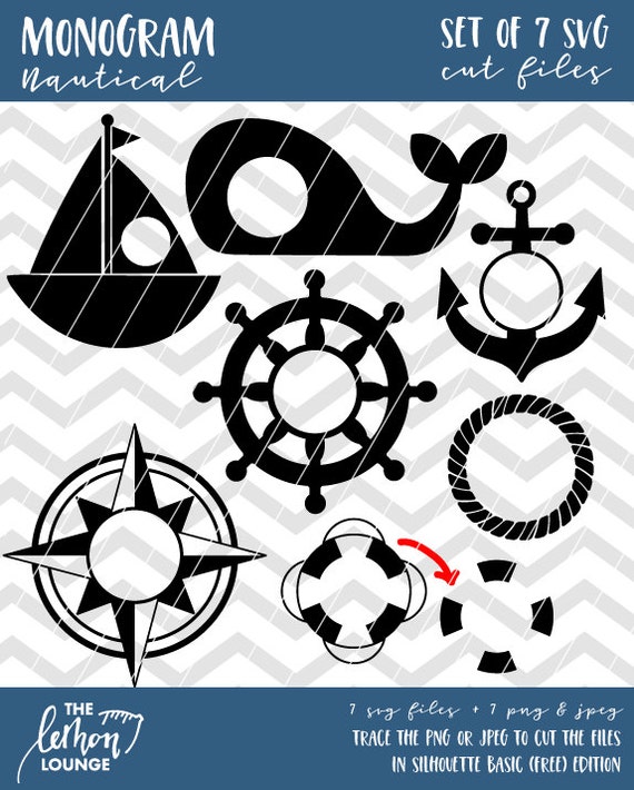 Download Nautical Monogram svg, 7 monogram svg, sea svg, Anchor svg ...