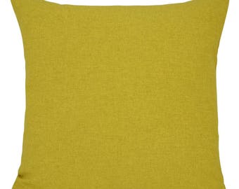 Brushed Shetland Lime Green Cushions with Fillers Various Sizes 28cm , 36cm, 43cm , 60cm