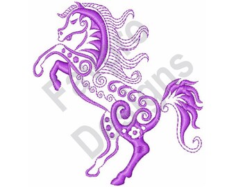 Tribal Horse - Machine Embroidery Design