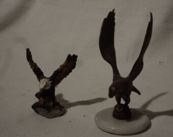 Two (2) American Eagle Figurines