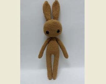 Crochet Doll Pattern, Amigurumi Doll Pattern, Izzy Bunny-Basic Body