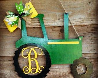 Tractor wreath | Etsy