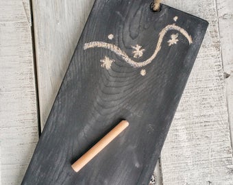 Hanging Chalkboard - Hanging Chalkboard Sign - Hanging Board - Chalkboard Message Board - Rustic Chalkboard - Blackboard - Chalkboard