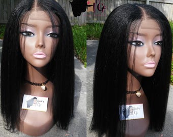 Noami Semi kinky straight wig / Lace closure