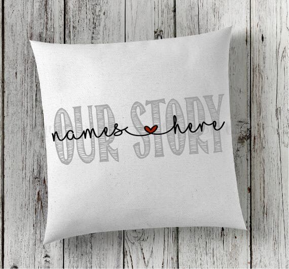 Couples Pillow Engagement Pillow Wedding Gift Engagement