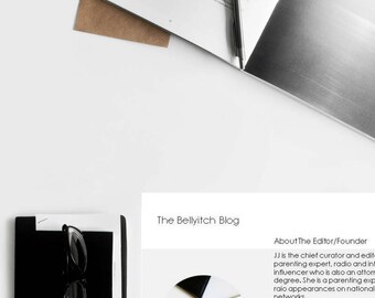 Blog Media Kit Template, Blogger Media Kit, Mediat Kit Template, Media Kit Form, Marketing Form - Powerpoint