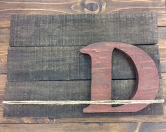 Rustic letter signs/farmhouse/country/initial/distressed/home decor