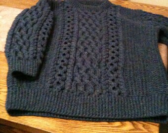 Gents cabled sweater