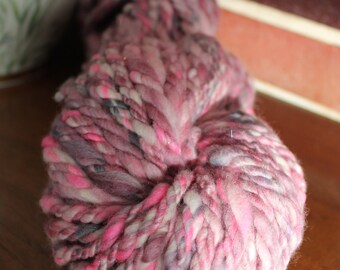 Handspun yarn, rope yarn, 'entwined' super bulky 3ply yarn, 4.7oz, 33 yards