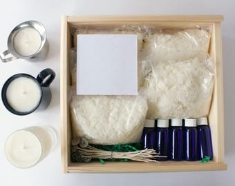 Soy Candle Making Kit. Candle Kit. DIY Candle Kit. Candle Making. Candle Supplies. Soy Candles. Soy Wax Candles. Craft Kit for Adults.