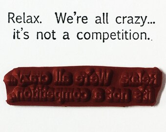 Funny rubber stamp | Etsy