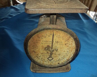 Primitive Antique Columbia Family Scale