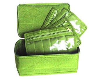 Yazzii 4-Pocket Organizer - GREEN