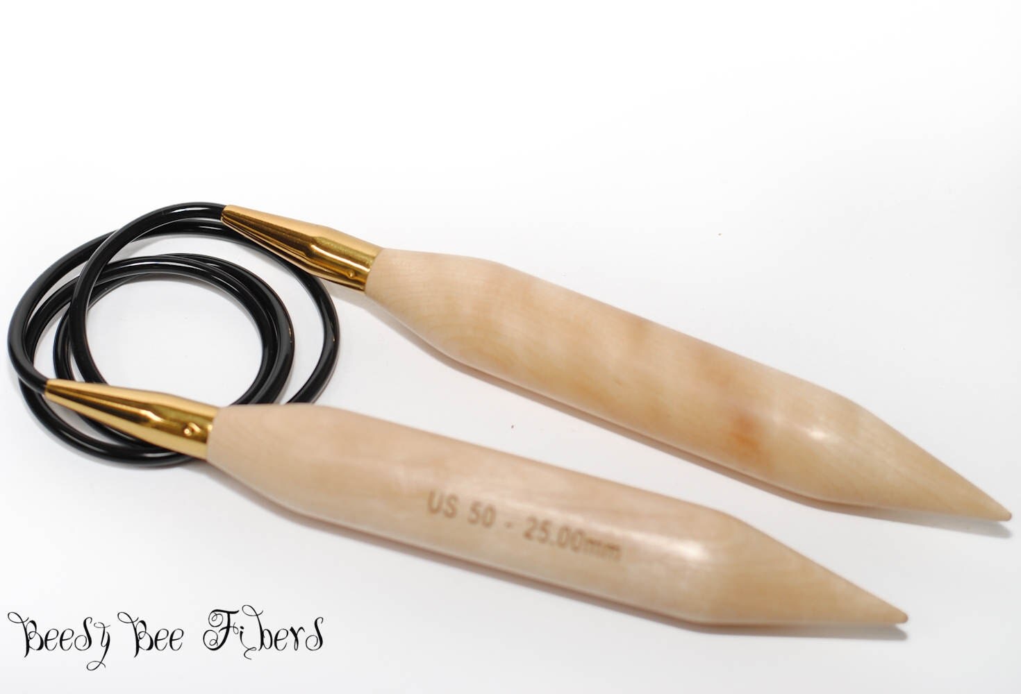 US Size 50 Wood Jumbo Knitting Circular Needles Basix