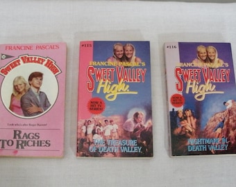 Vintage 3 Sweet Valley High Paperback Books - No. 16 115 116