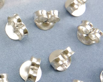 20 pcs Sterling Silver Ear Nuts Ear Back 925 Sterling Silver Earnuts A-72