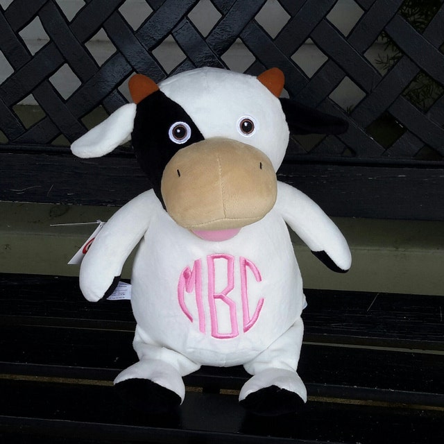personalized cow stuffed animal