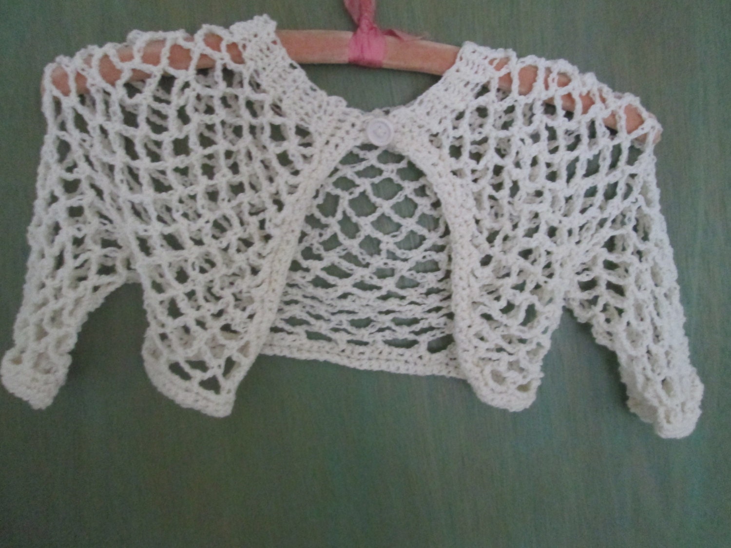 Baby Girl Shrug by SuzannesStitches Baby Girl Bolero Baby