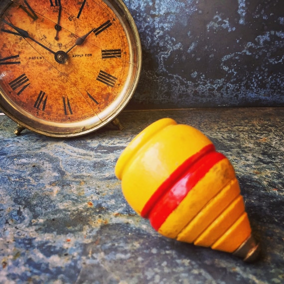 Items similar to Spinning Top / Wooden Spinning Tops / 1940's on Etsy