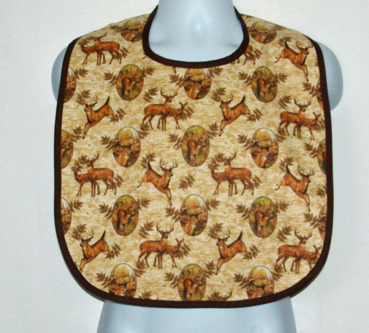 Adult Bib Wild Deer Gag Gift For Hunters Custom Personalize