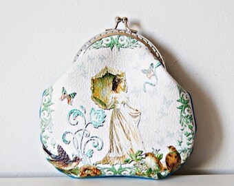 My Lady Purse Frame Bag. Printed UP-Leather Purse Frame Bag. Metal Purse Frame Bag.