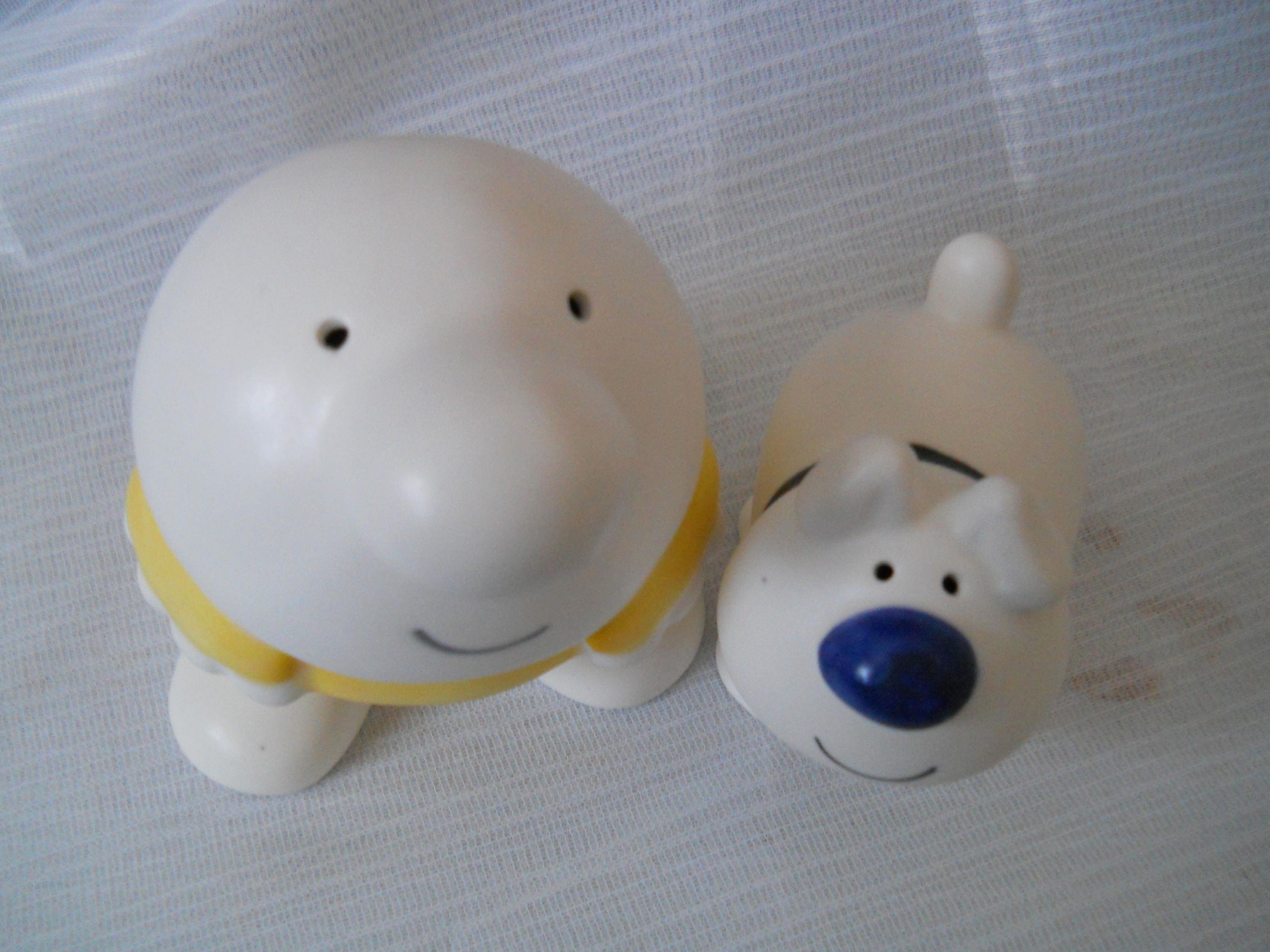 Ziggy and Fuzz Salt and Pepper Shakers cartoons, vintage, collectible