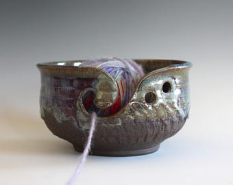 Yarn Bowl, knitting bowl, pottery yarn bowl, pottery knitting bowl, handmade ceramic yarn bowl, READY to Ship