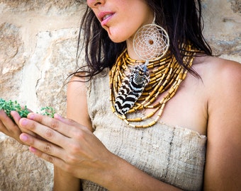 Hemp Dream Catcher Earring ~