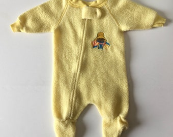 Vintage Paddington Bear Fleece Sleeper Infant