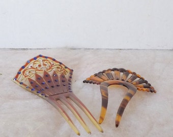 Set of 2 Vintage Hair Comb