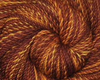 Handspun yarn - Hand painted Blue Faced Leicester (BFL) wool, DK weight, 315 yards - Nottingham Stoneware
