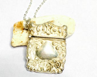 Antique silver purse Pendant/Necklace, stamped .925, Clearance Sale, Item No. S097