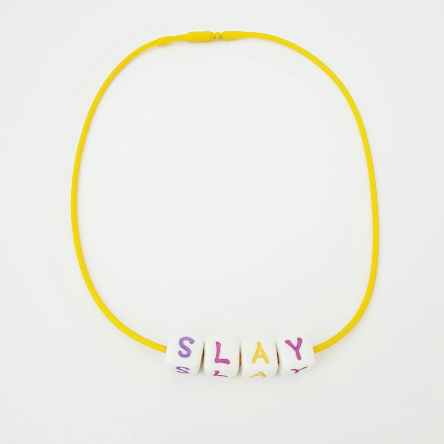 Slay Necklace Fun Word Necklace Choker 90's Style