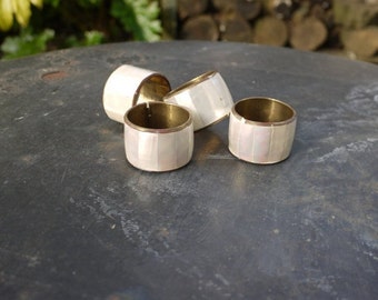 Gathered Hearts Pearl Napkin Ring Set - Website Exclusive
